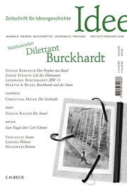 Welthistoriker - Dilettant - Burckhardt