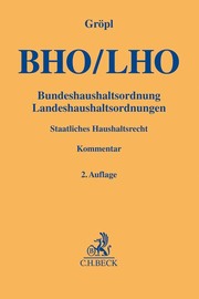 Bundeshaushaltsordnung (BHO)/Landeshaushaltsordnungen (LHO) - Cover