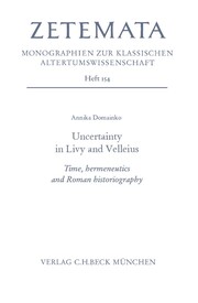Uncertainty in Livy and Velleius - Cover