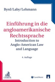 Einführung in die angloamerikanische Rechtssprache/Introduction to Anglo-American Law & Language - Cover