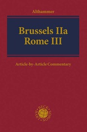 Brussels IIa - Rome III