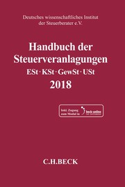 Handbuch der Steuerveranlagungen 2018