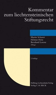 Kommentar zum liechtensteinischen Stiftungsrecht - Cover