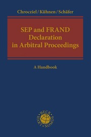 SEP and FRAND Declaration in Arbitral Proceedings - Cover
