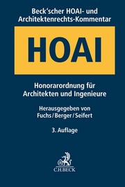 Beck'scher HOAI- und Architektenrechts-Kommentar - Cover