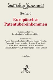 Europäisches Patentübereinkommen - Cover