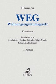 WEG/Wohnungseigentumsgesetz - Cover