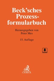 Beck'sches Prozessformularbuch - Cover