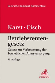 Betriebsrentengesetz - Cover