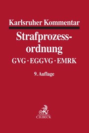 Karlsruher Kommentar zur Strafprozessordnung - Cover