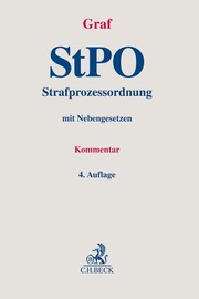 Strafprozessordnung/StPO - Cover