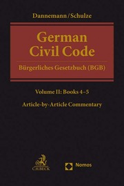 German Civil Code - Bürgerliches Gesetzbuch (BGB) Volume II - Cover