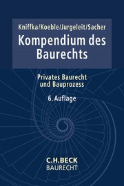 Kompendium des Baurechts - Cover