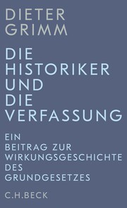 Die Historiker und die Verfassung - Cover