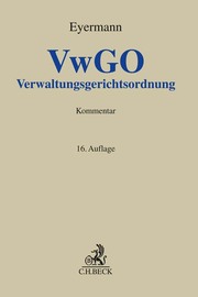 VwGO: Verwaltungsgerichtsordnung