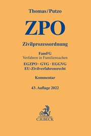 Zivilprozessordnung/ZPO - Cover