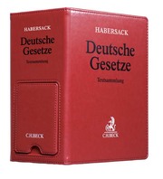 Deutsche Gesetze - Premium-Ordner 100 mm in Lederoptik mit integrierter Buchstütze - Cover