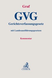 GVG/Gerichtsverfassungsgesetz - Cover