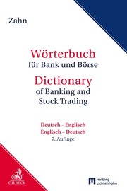 Wörterbuch für Bank und Börse/Dictionary of Banking and Stock Trading - Cover