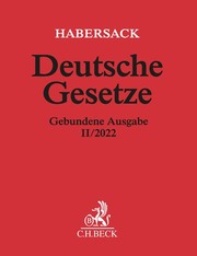 Deutsche Gesetze Gebundene Ausgabe II/2022 - Cover