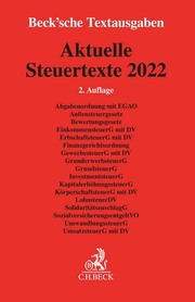 Aktuelle Steuertexte 2022 - Cover