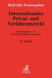Internationales Privat- und Verfahrensrecht - Cover
