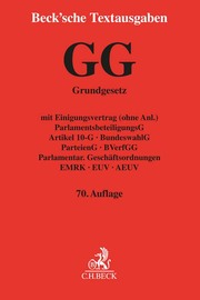 Grundgesetz/GG für die Bundesrepublik Deutschland