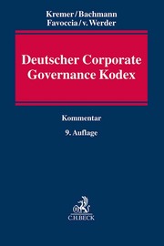 Deutscher Corporate Governance Kodex - Cover
