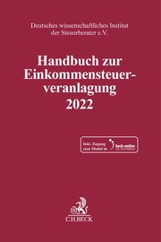 Handbuch zur Einkommensteuerveranlagung 2022 - Cover