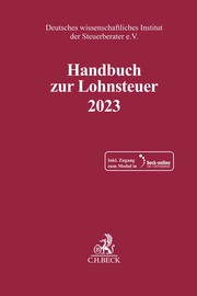 Handbuch zur Lohnsteuer 2023 - Cover