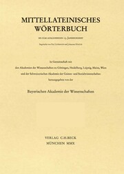 Mittellateinisches Wörterbuch 53. Lieferung (sandalus - scissura)