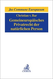 Gemeineuropäisches Privatrecht der natürlichen Person - Cover