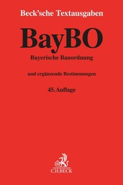 Bayerische Bauordnung(BayBO) - Cover