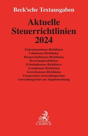 Aktuelle Steuerrichtlinien 2024 - Cover