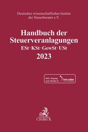Handbuch der Steuerveranlagungen - Cover