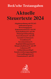 Aktuelle Steuertexte 2024 - Cover