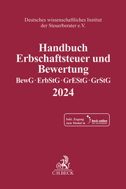 Handbuch Erbschaftsteuer und Bewertung 2024 - Cover