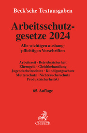 Arbeitsschutzgesetze 2024 - Cover
