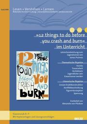 '12 things to do before you crash and burn' im Unterricht - Cover