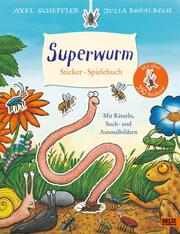Superwurm: Sticker-Spielebuch - Cover