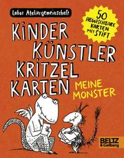Kinder Künstler Kritzelkarten - Meine Monster