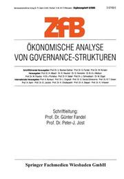 Ökonomische Analyse von Governance-Strukturen