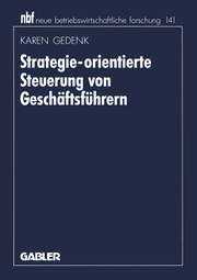 Strategie-orientierte Steuerung von Geschäftsführern - Cover