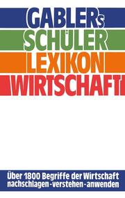 Gablers Schüler Lexikon Wirtschaft - Cover