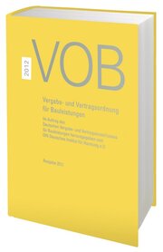 VOB 2012 Gesamtausgabe - Buch mit E-Book - Cover