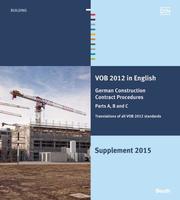 VOB 2012 in Englisch - Supplement 2015