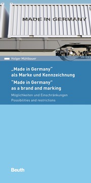 Made in Germany - als Marke und Kennzeichnung - Cover