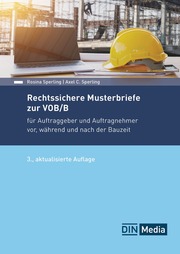 Rechtssichere Musterbriefe zur VOB/B - Cover