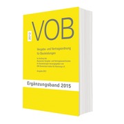 VOB Vergabe- und Vertragsordnung für Bauleistungen - Cover