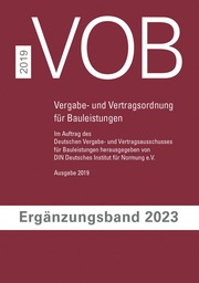 VOB Vergabe- und Vertragsordnung für Bauleistungen - Cover